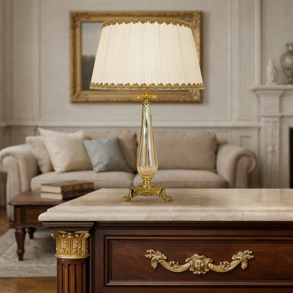 Lampada zampe di leone in vetro di Murano