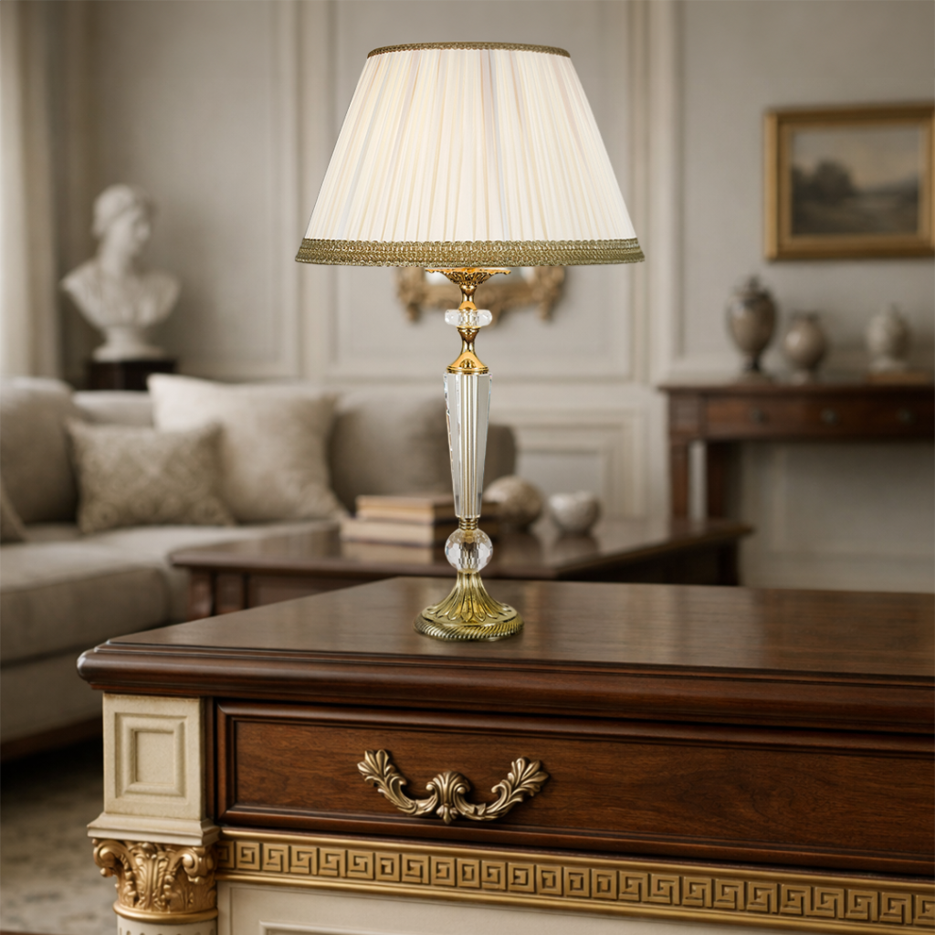 Lume colonna di cristallo da salotto classica